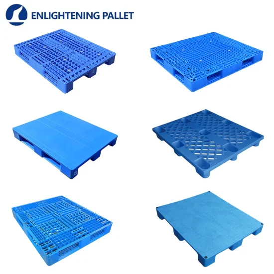 OEM Heavy Duty Warehouse Rackable Storage Steel Reinforced Solid/Flat Four Way Entry Hygienic Food Grade Durable HDPE Industrial Euro Plastic Pallets for Rack