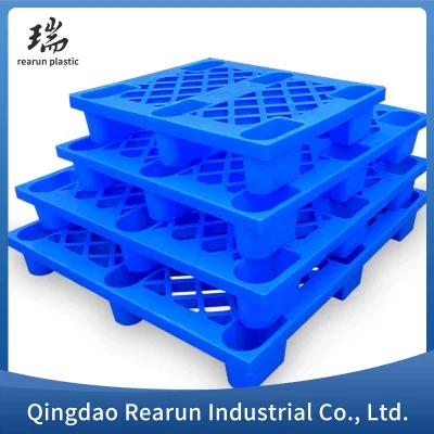 HDPE Industrial Heavy Duty Warehouse Rackable Storage Welded Steel Reinforced Solid/Flat Four Way Entry Hygienic Food Grade Durable Plastic Pallets Factory